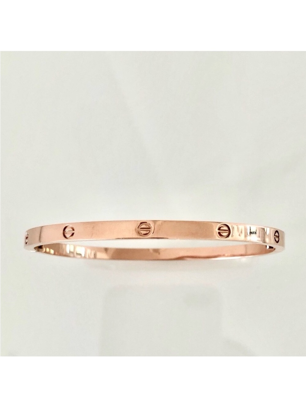 Generic Thin Rose Gold Screw Cuff Bangle Bracelet with Screwdriver - Picture 3 of 9